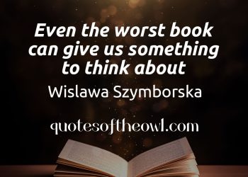 Even the worst book can give us something to think about