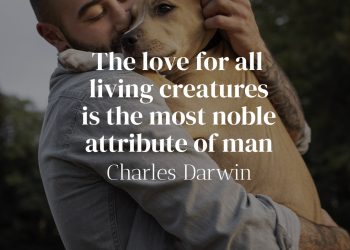 The love for all living creatures is the most noble attribute of man - Charles Darwin Quote Meaning