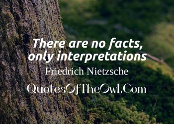 There are no facts, only interpretations Friedrich Nietzsche Quote Meaning Explained