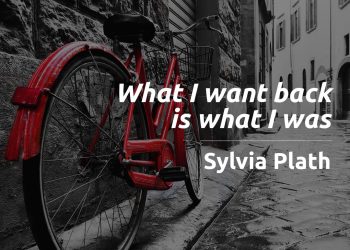 What I want back is what I was - Sylvia Plath quote meaning