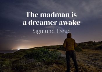 The madman is a dreamer awake - Sigmund Freud - Quote Meaning