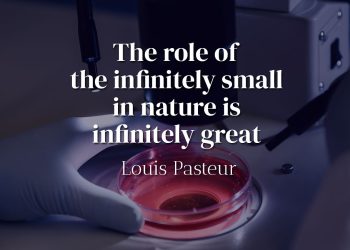 The role of the infinitely small in nature is infinitely great - Louis Pasteur